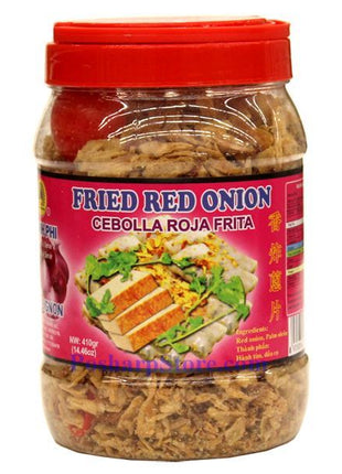 FRIED RED ONION 孔雀/蓮花 香炸蔥片(14.5 OZ)