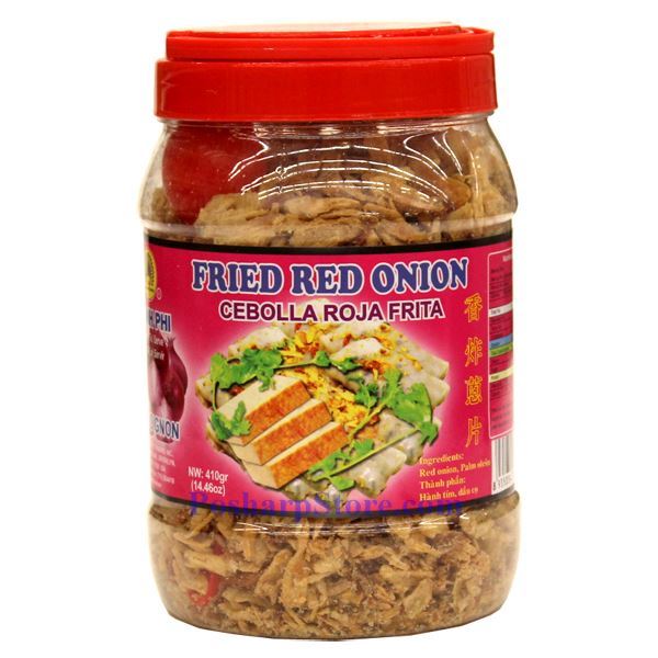 FRIED RED ONION 孔雀/蓮花 香炸蔥片(14.5 OZ)