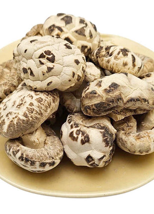 SNOW WHITE DRIED SHIITAKE MUSHROOM  星宇 天白花菇 (2.2-2.8 CM)
