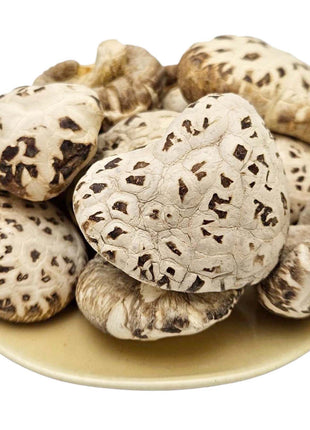 SNOW WHITE DRIED SHIITAKE MUSHROOM 星 宇天白花菇 (4-5CM)