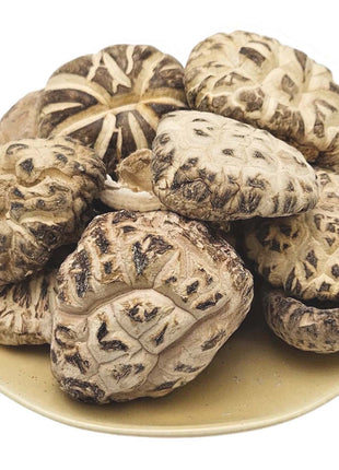 WOOD GROWN WHITE DRIED SHIITAKE MUSHROOM 星宇 原木白花菇(4-5 CM)