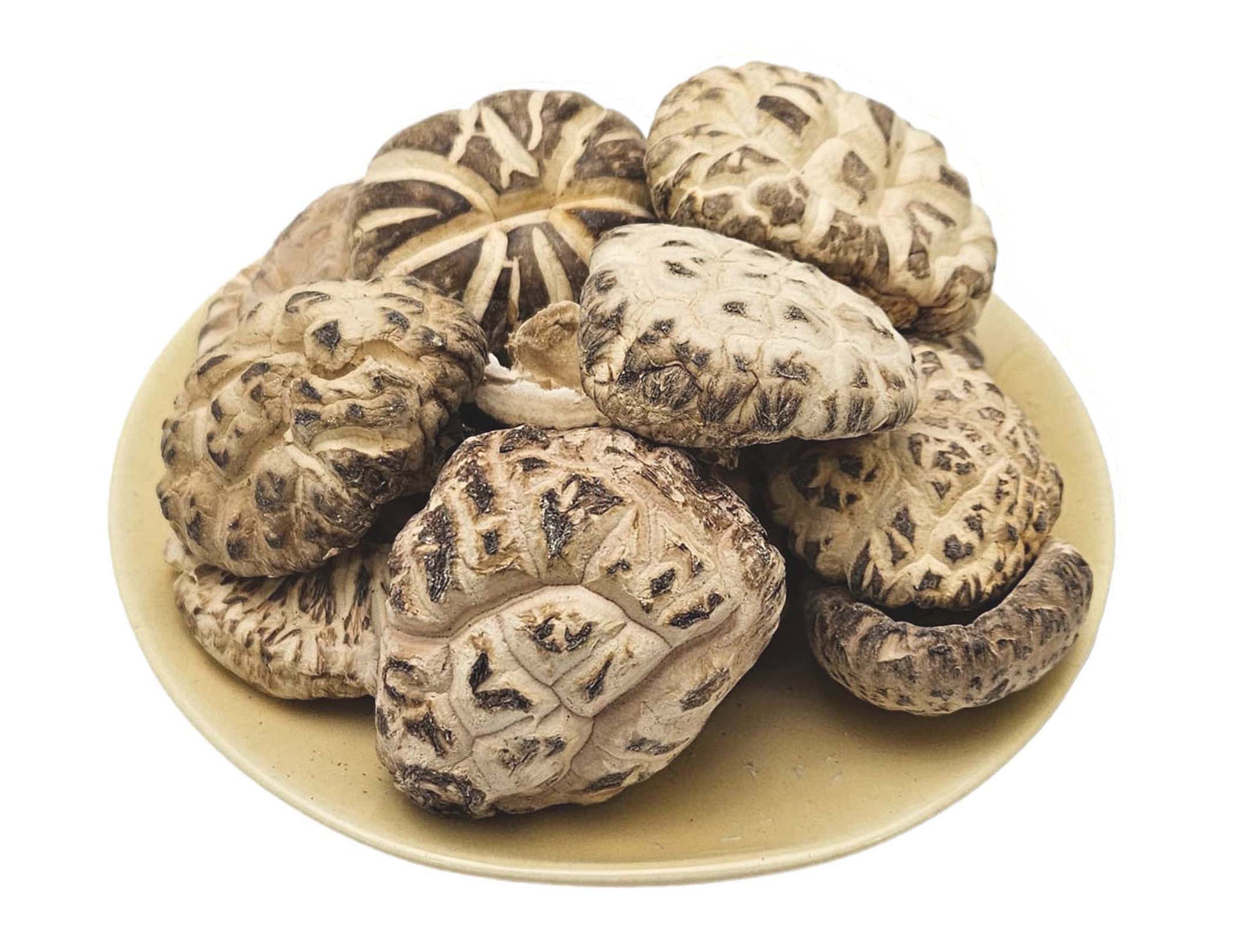 WOOD GROWN WHITE DRIED SHIITAKE MUSHROOM 星宇 原木白花菇(4-5 CM)