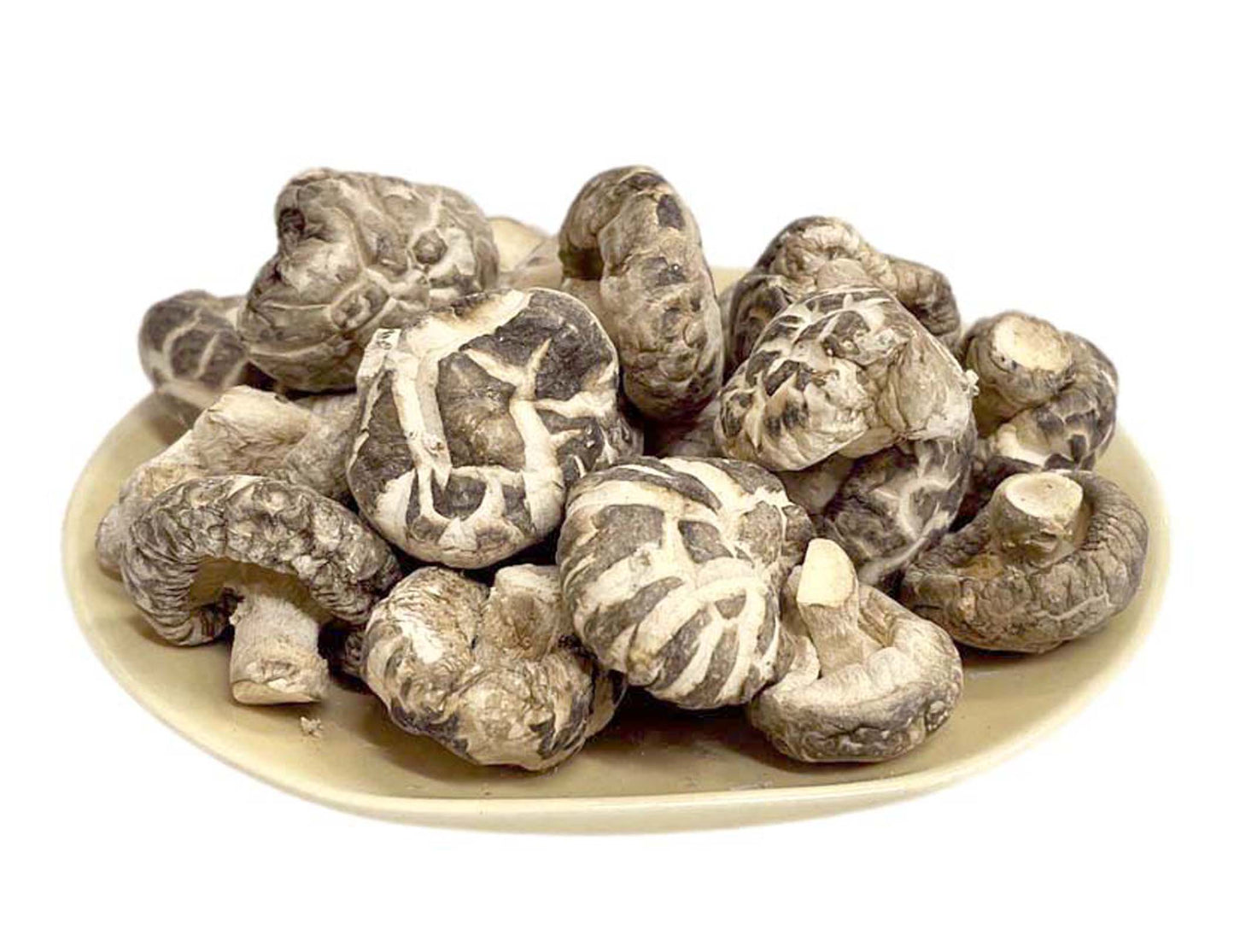 DRIED STEMLESS SHIITAKE MUSHROOM 金常來 去丁花菇仔(2-3 CM)