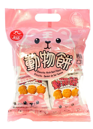 NICE CHOICE ANIMAL BISCUITS (ROCK SALT FLAVOR) 九福 動物餅乾-巖鹽味(7 OZ)