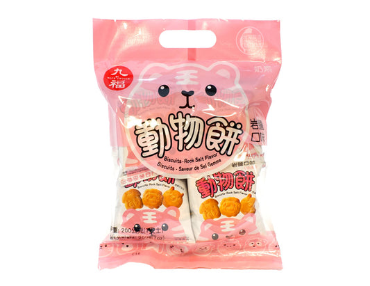 NICE CHOICE ANIMAL BISCUITS (ROCK SALT FLAVOR) 九福 動物餅乾-巖鹽味(7 OZ)