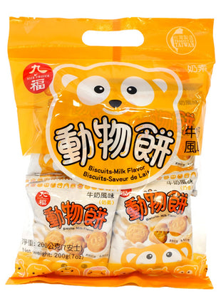 NICE CHOICE ANIMAL BISCUITS (MILK FLAVOR) 九福 動物餅乾-牛奶味(7 OZ)