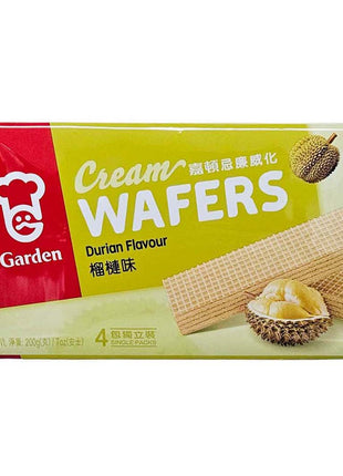 GARDEN DURIAN FLAVORED CREAM WAFER 嘉頓 榴槤威化餅(200G)
