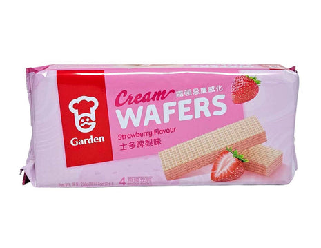 GARDEN STRAWBERRY FLAVORED CREAM WAFER 嘉頓  士多啤梨威化餅(200G)