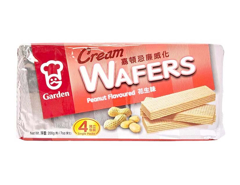 GARDEN PEANUT FLAVORED CREAM WAFER 嘉頓 花生威化餅(200G)