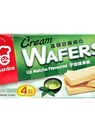 GARDEN UJI MATCHA FLAVORED CREAM WAFER 嘉頓 宇治抹茶威化餅(200G)