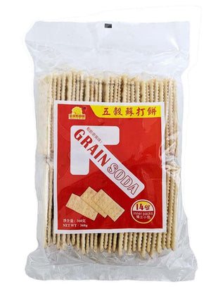 GUO ZI DING GRAIN SODA CRACKER 果子町 五穀梳打餅(360G)