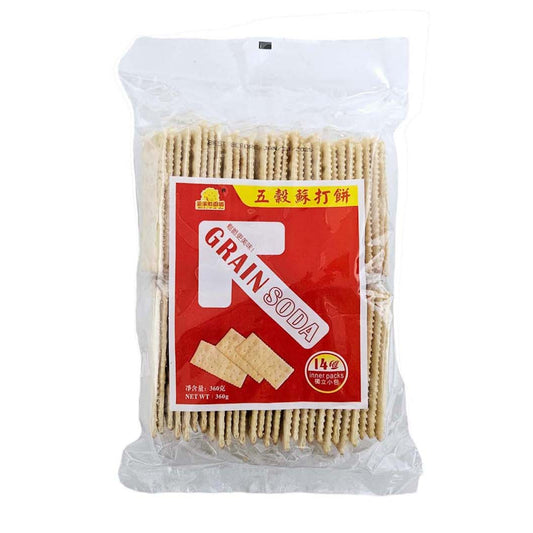 GUO ZI DING GRAIN SODA CRACKER 果子町 五穀梳打餅(360G)