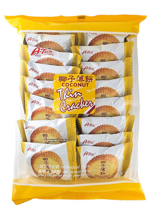 A-TASTE COCONUT THIN CRACKER 椰子薄餅(16'S)