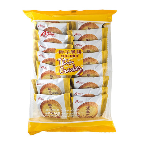 A-TASTE COCONUT THIN CRACKER 椰子薄餅(16'S)