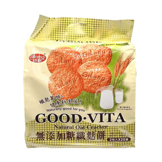 SILANG NATURAL OAT CRACKER (NO ADDED SUGAR) 思朗 纖麩餅*無添加糖*（380G）