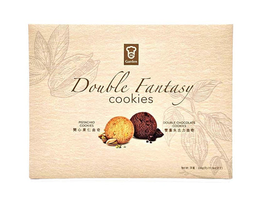 GARDEN  DOUBLE FANTASY COOKIES 嘉頓 開心果仁朱古力曲奇餅(338G)