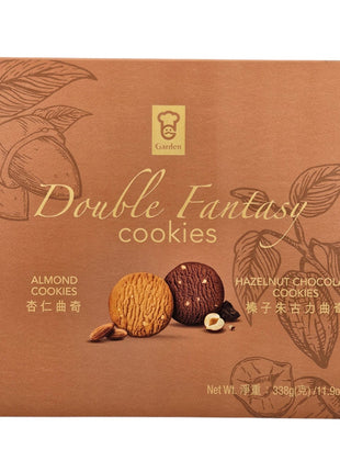 GARDEN DOUBLE FANTASY COOKIES ALOMOND嘉頓 杏仁榛子朱古力(338G)