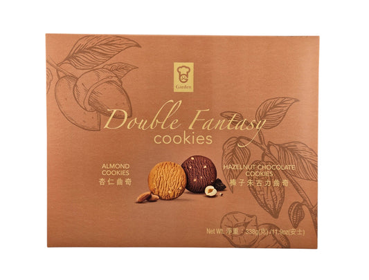 GARDEN DOUBLE FANTASY COOKIES ALOMOND嘉頓 杏仁榛子朱古力(338G)
