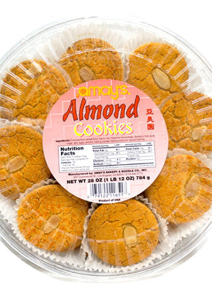 AMAY ALMOND COOKIES 亞美園 杏仁餅(盒)28 OZ