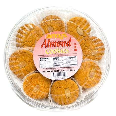 AMAY ALMOND COOKIES 亞美園 杏仁餅(盒)28 OZ