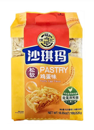 XU FU JI EGG FLAVORED SACHIMA 徐福記 雞蛋沙琪瑪(526G)