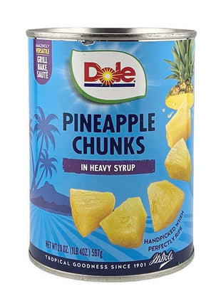 DOLE PINEAPPLE CHUNKS IN HEAVY SYRP 菠蘿角(20 OZ)
