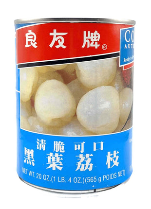 COMPANION WHOLE SEEDLESS LYCHEE IN HEARY SYRUP 良友 黑葉荔枝(20 OZ)