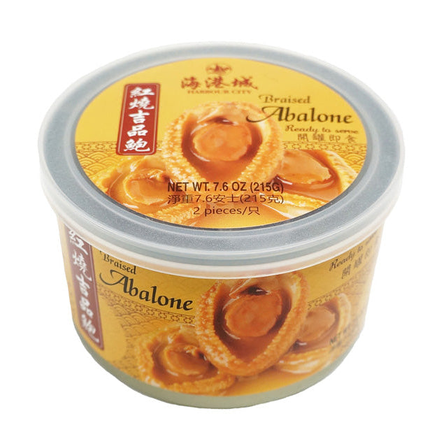 HARBOUR CITY BRAISED ABALONE WITH BROWN SAUCE (2PCS/CAN) 海港城 即食紅燒鮑魚(2頭)易拉罐(215 G)