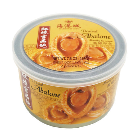 HARBOUR CITY BRAISED ABALONE WITH BROWN SAUCE (2PCS/CAN) 海港城 即食紅燒鮑魚(2頭)易拉罐(215 G)
