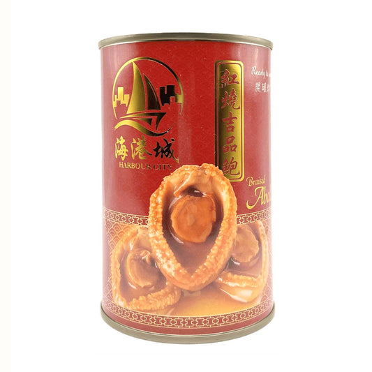 HARBOUR CITY BRAISED ABALONE WITH BROWN SAUCE (2PCS/CAN) 海港城 即食紅燒鮑魚*2頭*(425 G)