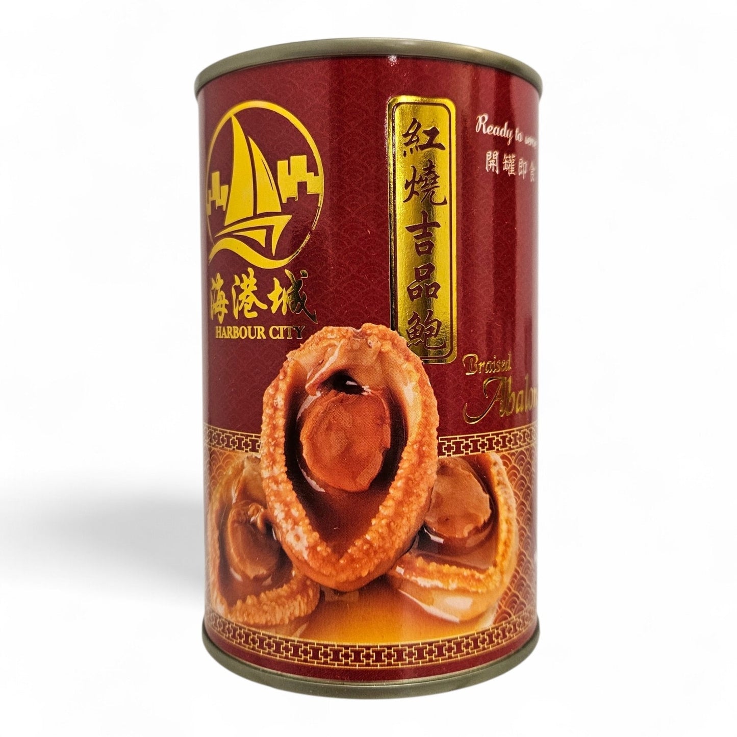 HARBOUR CITY BRAISED ABALONE WITH BROWN SAUCE (6PCS/CAN) 海港城 即食紅燒鮑魚*6頭*(425 G)