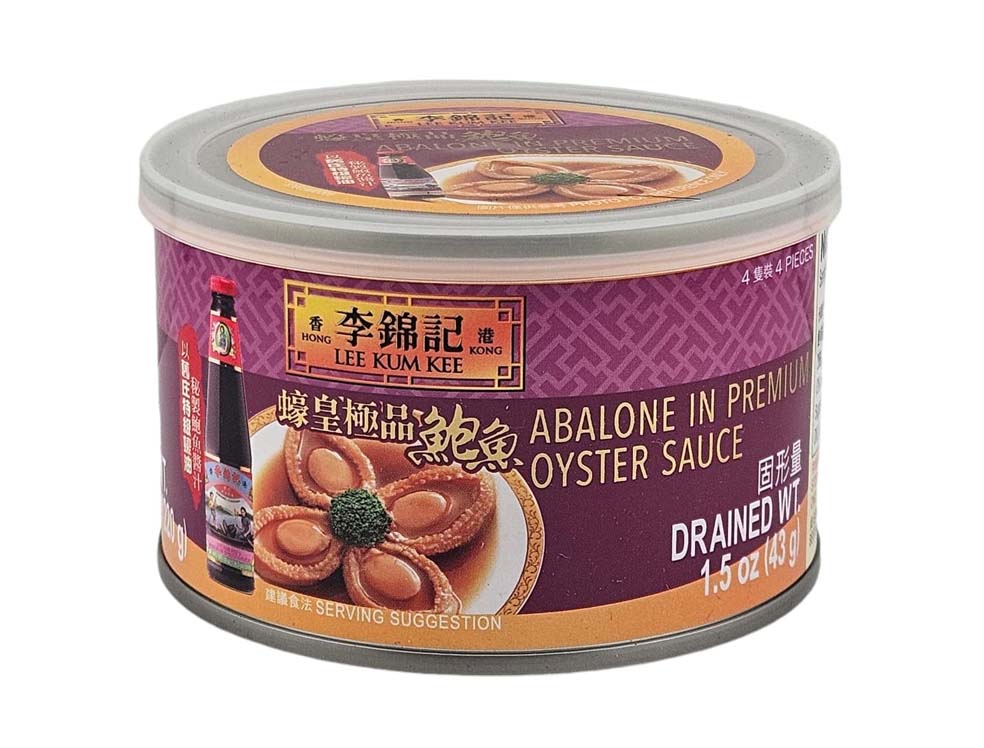 LKK ABALONE IN PREMIUM OYSTER SAUCE 李錦記 極品鮑魚*4頭*(7.8 OZ)