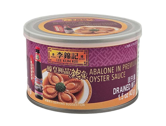 LKK ABALONE IN PREMIUM OYSTER SAUCE 李錦記 極品鮑魚*4頭*(7.8 OZ)