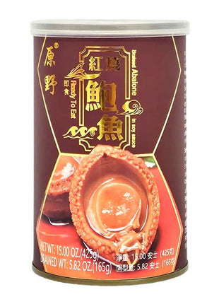 YUAN YE BRAISED ABALONE IN SOY SAUCE 原野 紅燒鮑魚(5頭) 15 OZ