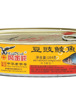 EAGLE COIN FRIED DACE WITH SALTED BLACK BEANS IN OIL鷹金錢 豆豉鯪魚(184G)