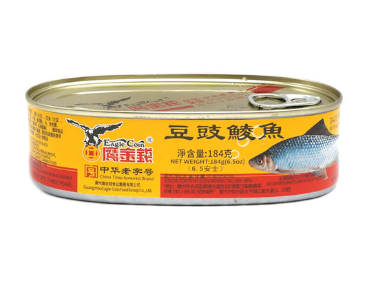 EAGLE COIN FRIED DACE WITH SALTED BLACK BEANS IN OIL鷹金錢 豆豉鯪魚(184G)