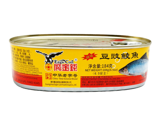 FRIED DACE WITH SALTED BLACK BEANS IN OIL(HOT)鷹金錢 豆豉鯪魚*辣味*(184 G)