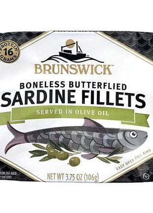 BRUNSWICK SARDINES IN OLIVE OIL 沙丁魚*橄欖油*(3.75 OZ)