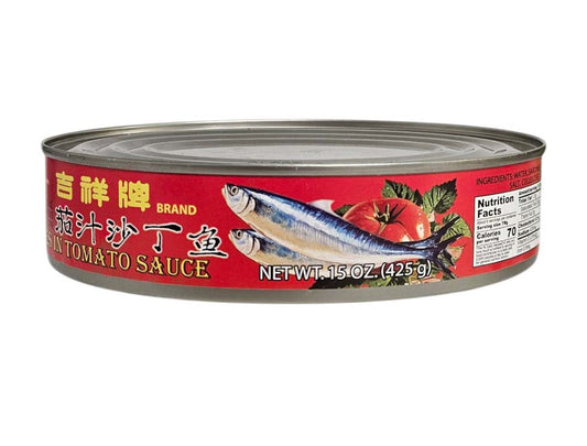 O.MASCOT  SARDINES W/TOMATO SAUCE 吉祥 茄汁沙丁魚(15 OZ)