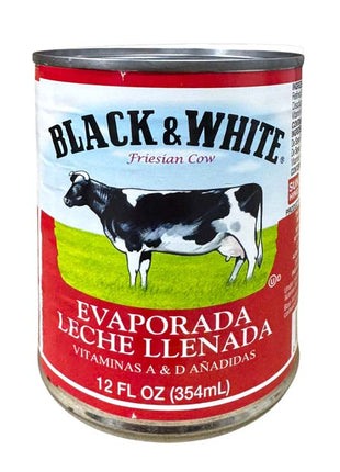 BLACK & WHITE EVAPORATED MILK 黑白牛 淡奶(12 OZ)