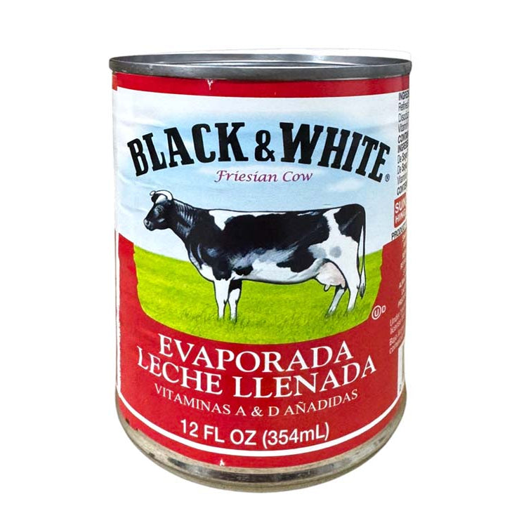 BLACK & WHITE EVAPORATED MILK 黑白牛 淡奶(12 OZ)