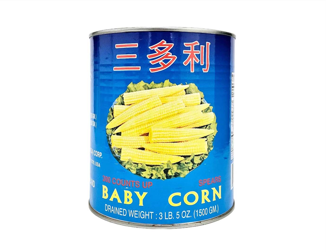 SANDOLY BABY CORN 三多利/鑽石  小玉米*300UP* 5LB