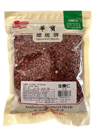 SEMEN ZIZYPHI SPINOSAE (WILD JUJUBE SEED) (SHENG ZAO REN)生棗仁(16 OZ)