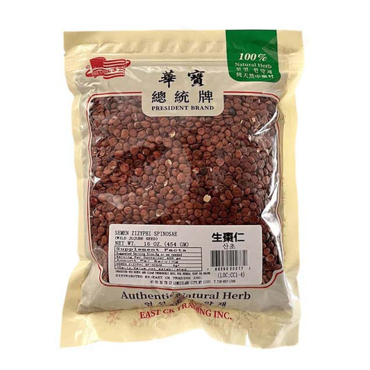 SEMEN ZIZYPHI SPINOSAE (WILD JUJUBE SEED) (SHENG ZAO REN)生棗仁(16 OZ)