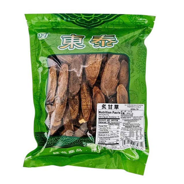 ROASTED RADIX GLYCYRRHIZAE (ZHI GAN CAO PIAN) 炙甘草片(16 OZ)