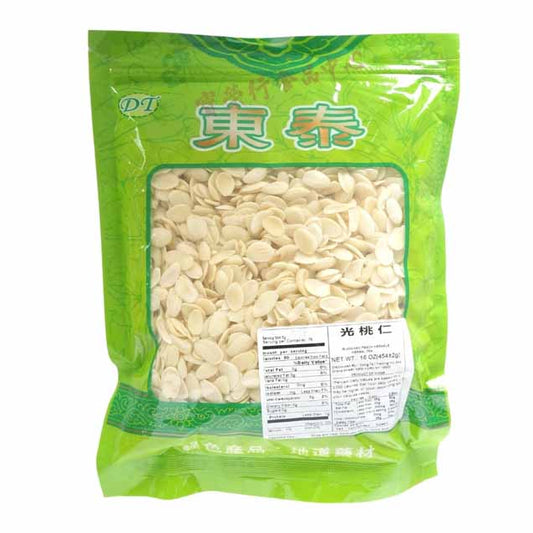 BLANCHED PEACH HERNELS (TAO REN) 桃仁 (16 OZ)