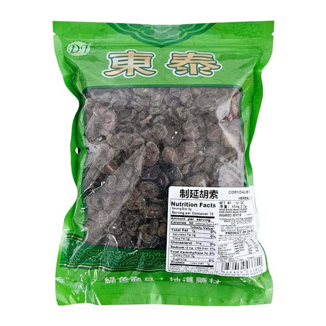 CORYDALIS RHIZOMA (ROASTED) (YAN HU SUO) 延胡索*製*（16 OZ）