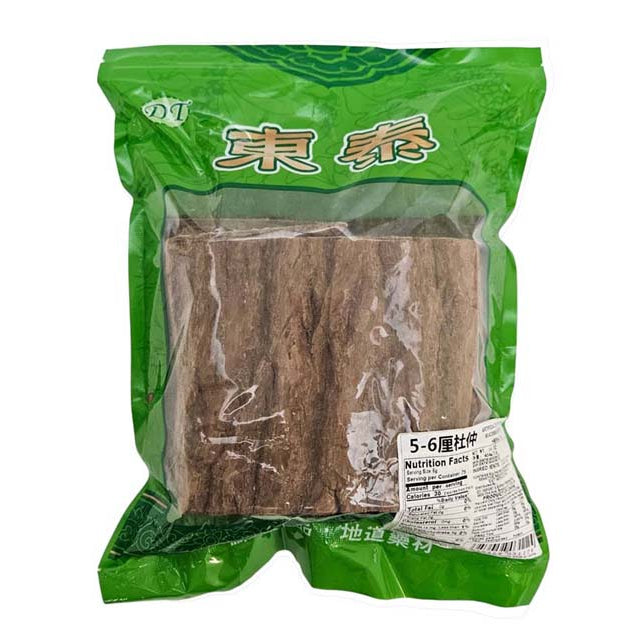 DRIED EUCOMMIA BARK (DU ZHONG) 厚杜仲塊 5-6 CM (16 OZ)