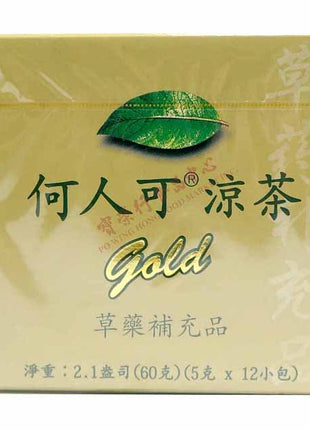 HO YAN HOR HERBAL TEA(GOLD) 何人可涼茶*金盒*（ 12'Sx5 G）