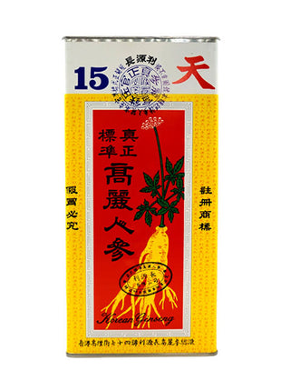 LI YUAN CHANG CHINESE RED GINSENG (PANAX GINSENG) 19PCS 利源長 15支普通紅參*19條*(500 G)